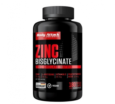 Body Attack - Zinc Bisglycinate - 180 Kapseln