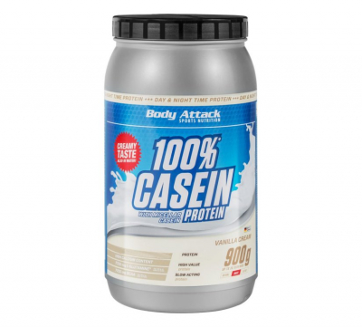 Body Attack - 100 % Casein Protein - 900g Dose