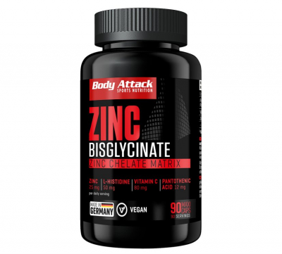 Body Attack - Zinc Bisglycinate - 90 Kapseln Body Attack - Zinc Bisglycinate - 90 Kapseln