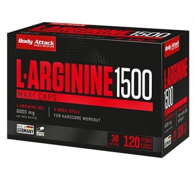 Body Attack - L-Arginine 1500 - 120 Kapseln