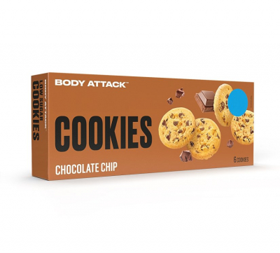 Body Attack - Chocolate Chip Cookies Kekse - 130g Body Attack - Chocolate Chip Cookies Kekse - 130g