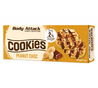 Body Attack - Peanut Chocolate Cookies Kekse - 125g
