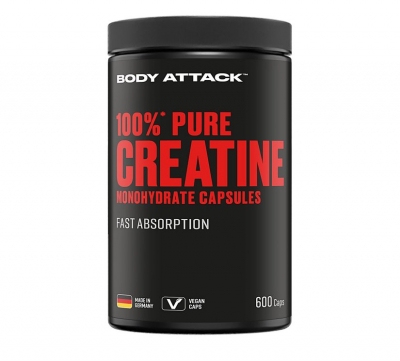 Body Attack - Pure Creatine Kapseln 600 Stck. Body Attack - Pure Creatine Kapseln 600 Stck.