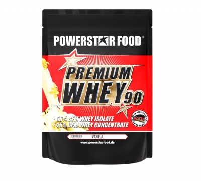 Powerstar Food - Premium Whey Protein 90 - 850g Beutel Powerstar Food - Premium Whey Protein 90 - 850g Beutel