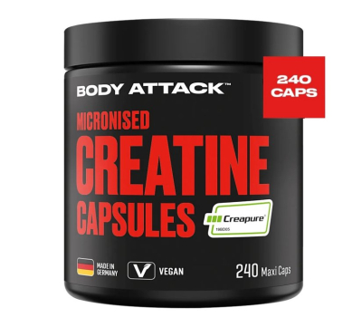 Body Attack - Micronised Creatine Capsules - 240 Kapseln Body Attack - Micronised Creatine Capsules - 240 Kapseln