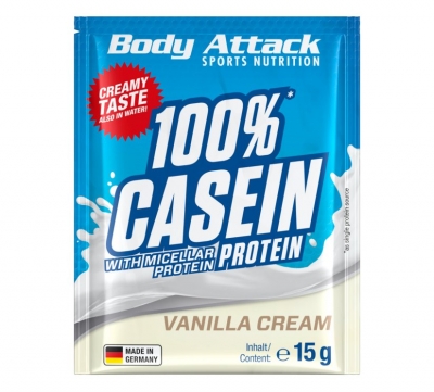 Body Attack - 100 % Casein Protein - 15g Probe Body Attack - 100 % Casein Protein - 15g Probe