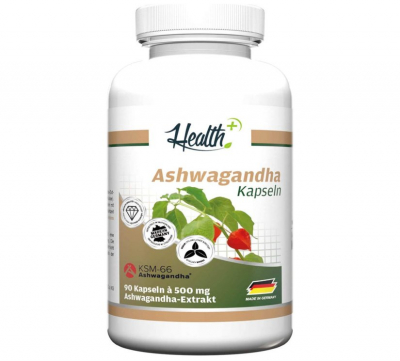 Health+ - Ashwagandha KSM-66- 90 Kapseln