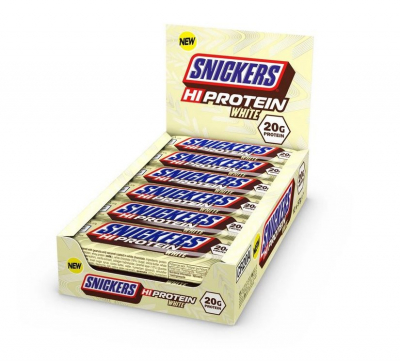 Snickers White Hi Protein Bar Riegel - Karton 12 x 57g