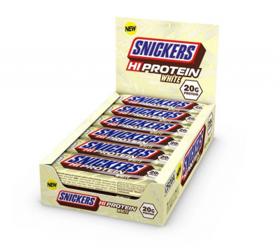 Snickers White Hi Protein Bar Riegel - Karton 12 x 57g Snickers White Hi Protein Bar Riegel - Karton 12 x 57g