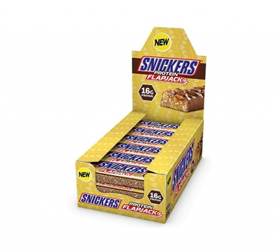 Snickers - Protein Flapjack Riegel - Karton 18x 65g