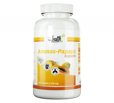 Health+ - Ananas Papaya - 120 Kapseln - MHD 02.03.2022