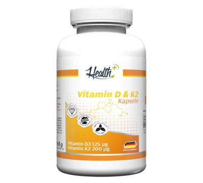 Health+ - Vitamin D3 & K2 - 90 Kapseln Health+ - Vitamin D3 & K2 - 90 Kapseln