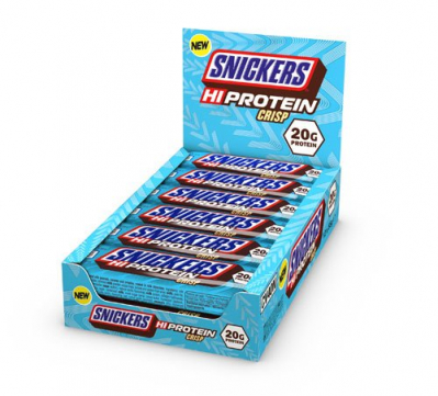 Snickers - Hi Protein CRISP Bar Riegel - Karton 12 x 55g Snickers - Hi Protein CRISP Bar Riegel - Karton 12 x 55g