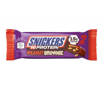 Snickers - Hi Protein Peanut Brownie Bar - Riegel 50g Snickers - Hi Protein Peanut Brownie Bar - Riegel 50g