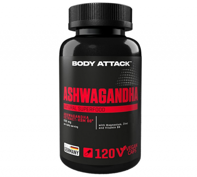 Body Attack - Ashwagandha - 120 Kapseln Body Attack - Ashwagandha - 120 Kapseln