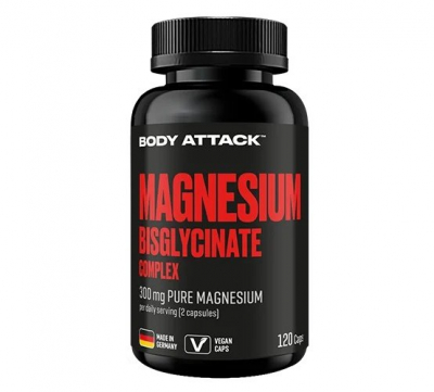 Body Attack - Magnesium Bisglycinate Complex - 120 Kapseln
