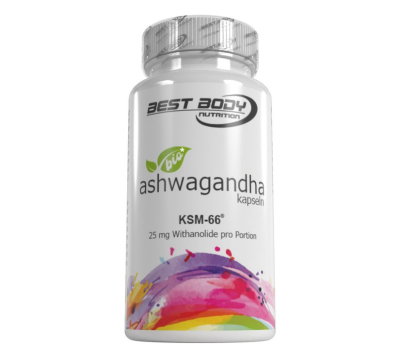 Best Body Nutrition - Bio* Ashwagandha - 60 Kapseln Best Body Nutrition - Bio* Ashwagandha - 60 Kapseln