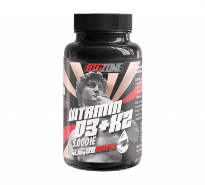 Big Zone - Vitamin D3 + K2 Liquid Caps - 90 Kapseln
