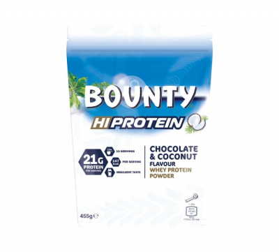 Bounty - Hi Protein Chocolate + Coconut Whey Powder - 455g