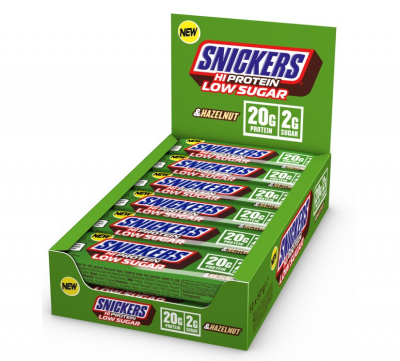 Snickers - Low Sugar HAZELNUT High Protein Bar Riegel - Karton 12 x 57g Snickers - Low Sugar HAZELNUT High Protein Bar Riegel - Karton 12 x 57g