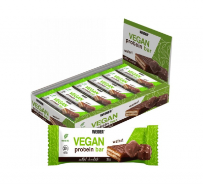 Weider - Vegan Protein Bar Wafer - 12 x 35g Riegel Weider - Vegan Protein Bar Wafer - 12 x 35g Riegel