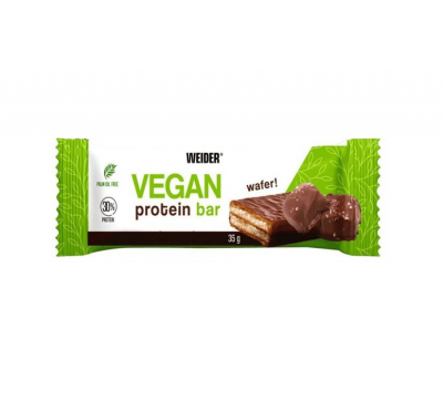 Weider - Vegan Protein Bar Wafer - 35g Riegel - MHD 12/2025 Weider - Vegan Protein Bar Wafer - 35g Riegel - MHD 12/2025