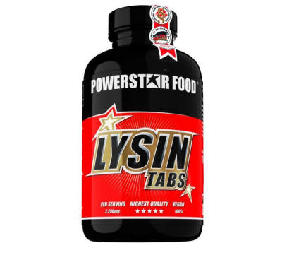 Powerstar Food - Lysin Tabs - 180 Tabletten Powerstar Food - Lysin Tabs - 180 Tabletten