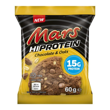 Mars - Hi Protein Cookie Chocolate & Oats - 60g Mars - Hi Protein Cookie Chocolate & Oats - 60g