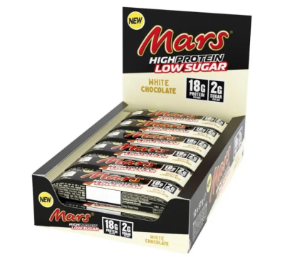 Mars - Low Sugar WHITE High Protein Bar - Karton 12 x 57g Mars - Low Sugar WHITE High Protein Bar - Karton 12 x 57g
