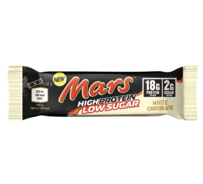 Mars - Low Sugar WHITE High Protein Bar - Riegel 57g Mars - Low Sugar WHITE High Protein Bar - Riegel 57g