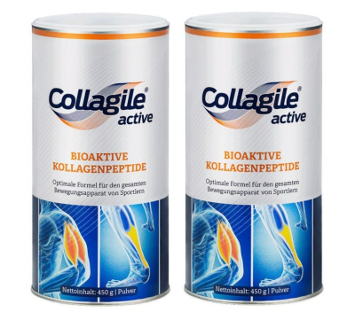 Collagile - 2er-Pack - Collagile active - 2 x 450g Dose Collagile - 2er-Pack - Collagile active - 2 x 450g Dose