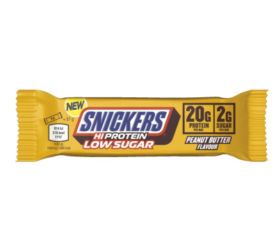 Snickers - Low Sugar PEANUT BUTTER High Protein Bar - Riegel 57g Snickers - Low Sugar PEANUT BUTTER High Protein Bar - Riegel 57g