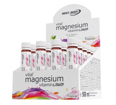 Best Body Nutrition - Magnesium-Vitamin Ampullen 20 Stück - 500ml Best Body Nutrition - Magnesium-Vitamin Ampullen 20 Stück - 500ml