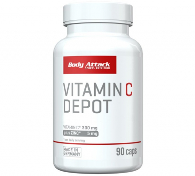 Body Attack - Vitamin C Depot plus Zink - 90 Kapseln