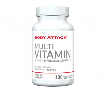Body Attack - Multivitamin - 100 Tabletten