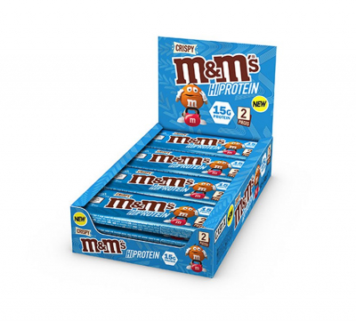 M&M's Crispy High Protein Bar Riegel - Karton 12 x 52g - MHD 17.02.2026 M&M's Crispy High Protein Bar Riegel - Karton 12 x 52g - MHD 17.02.2026
