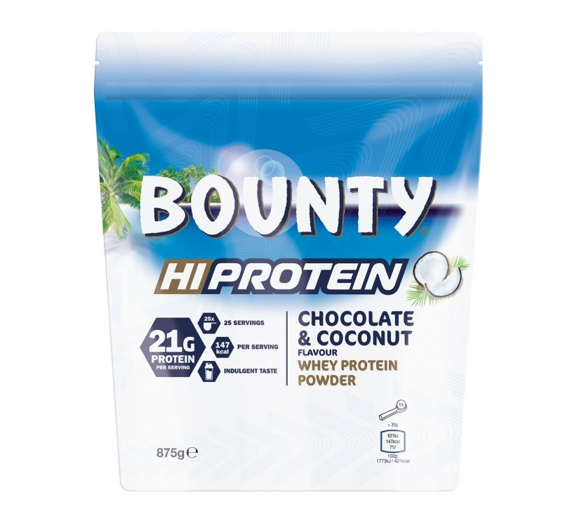 Bounty - Hi Protein Cocolate + Coconut Whey Powder - 875g 1957 - Sportnahrung Kwax Fitness bounty high protein