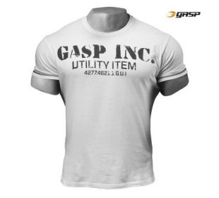 GASP - Basic Utility Tee white - T-Shirt weiß